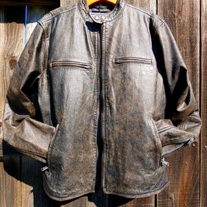 Rare Lucky Brand Bonneville Leather Jacket